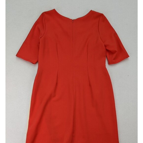 Signature by Robbie Bee Women's Dress Size 14 Orange Sheath - Picture 11 of 15
